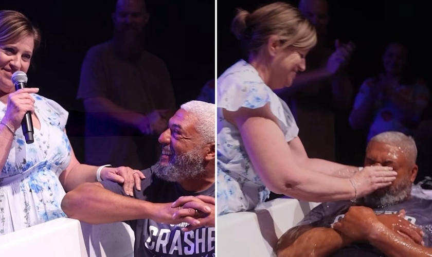 A esposa ao lado do marido. (Foto: Reprodução/Instagram/Graystone Church)