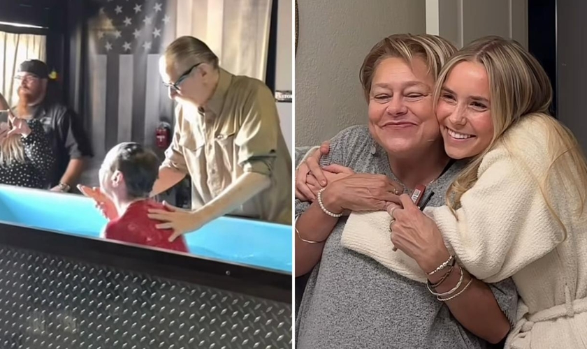 A mulher foi batizada e teve a vida transformada por Jesus. (Foto: Reprodução/Instagram/Savannah Yepez)