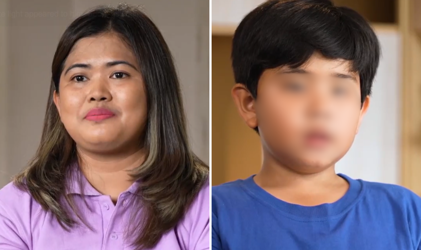  Jhoncent sonhou com Jesus e levou mãe à fé cristã. (Captura de tela/CBN News)