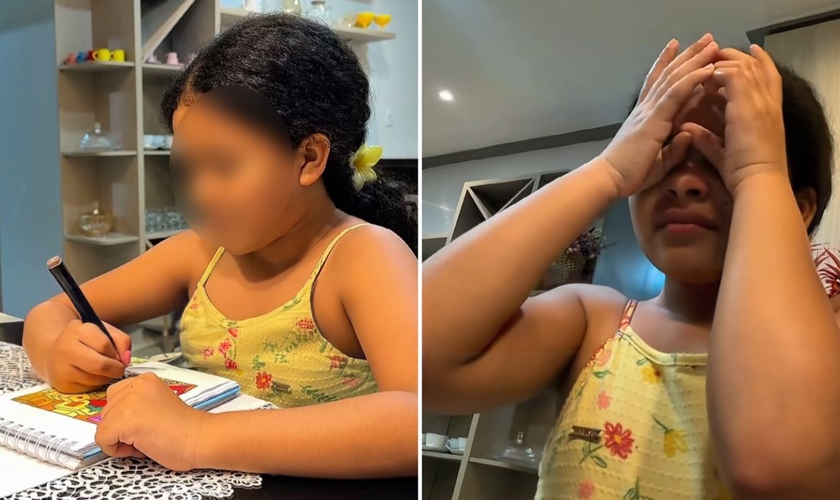 Alice contando o sonho para a mãe. (Foto: Reprodução/Instagram/Gisele Almada)
