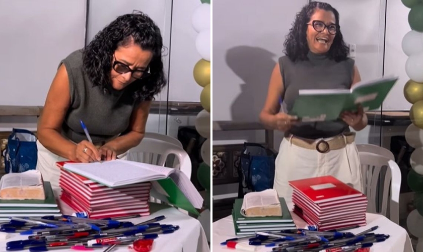 Lilian Costa transcreveu o último versículo da Bíblia ao lado dos familiares. (Foto: Reprodução/Instagram/Lilian Costa Frias)