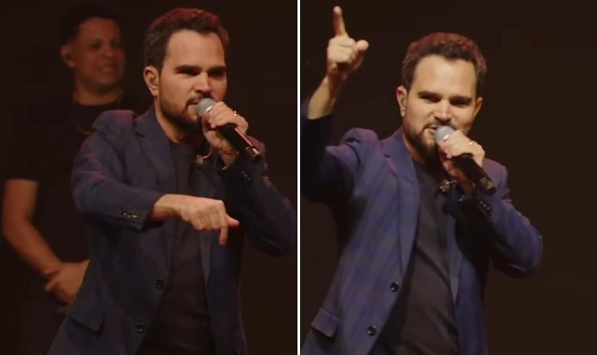 Luciano Camargo ministrando na igreja. (Foto: Reprodução/Instagram/Luciano Camargo)
