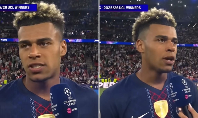 Désiré Doué. (Foto: Reprodução/YouTube/TNT Sports Football)