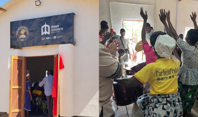 Os cristãos celebraram a inauguração da igreja. (Foto: Instagram/abbachurchmarlboro).