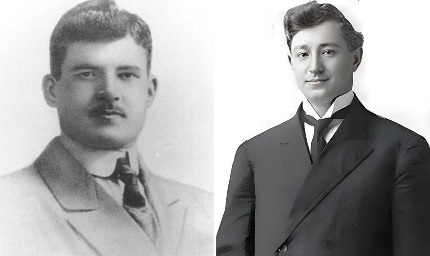 Os missionários suecos Daniel Berg e Gunnar Vingren. (Foto: Wikimedia)