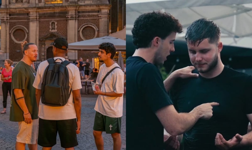 Uma equipe de 20 evangelistas pregou o Evangelho nas ruas da Holanda. (Foto: Instagram/Revival in the Streets).