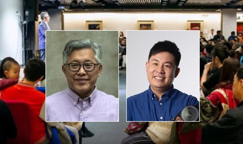 Os pastores Ezra Jin Mingri e Sun Cong. (Foto: China Aid).