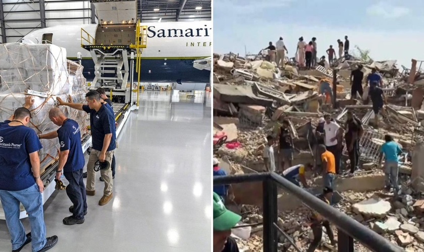 Os voluntários da missão estão levando ajuda humanitária e esperança aos sobreviventes venezuelanos. (Foto: Reprodução/Samaritan’s Purse)