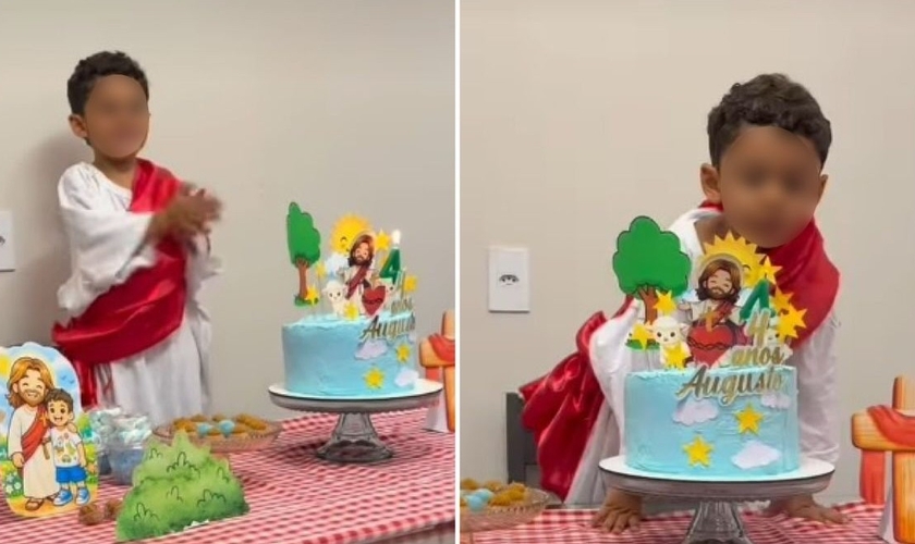 Augusto durante a festa. (Foto: Reprodução/Instagram/Rita Luz Freitas)