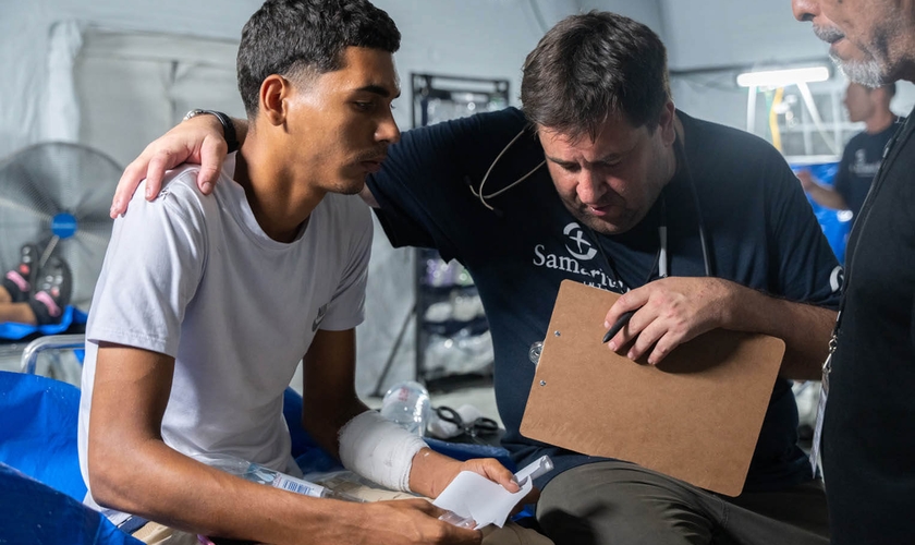 O hospital de campanha da Samaritan’s Purse funciona 24 horas. (Foto: Samaritan’s Purse).