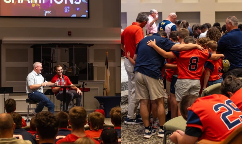 O evento "Noite dos Campeões" busca alcançar estudantes atletas nos EUA. (Foto: Facebook/First Baptist Church Hazlehurst Georgia).