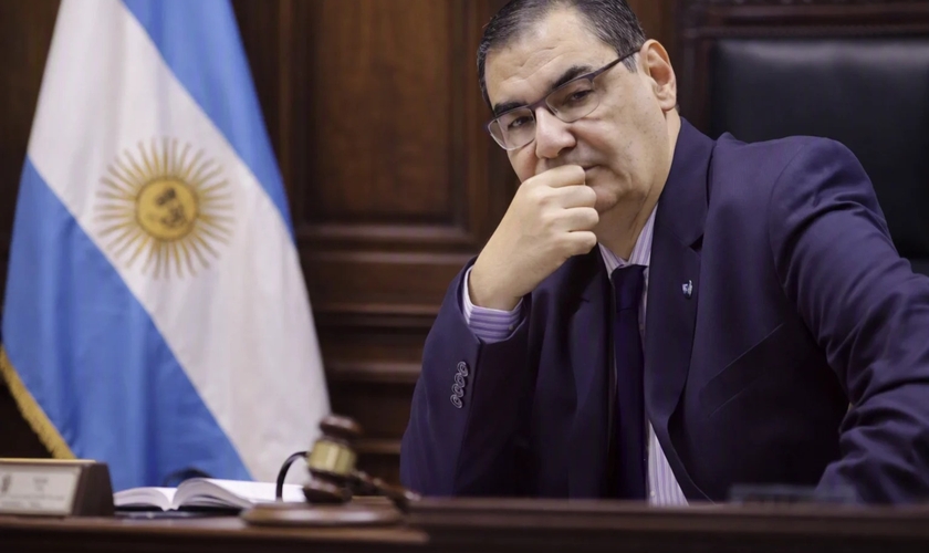Juiz federal Alfredo Eugenio López. (Captura de tela: El Siete TV)
