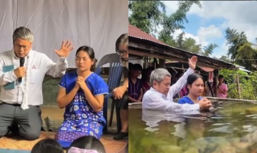 Paw Ne Moo foi batizada dentro de um campo de refugiados na Tailândia. (Foto: Reprodução/Instagram/ofagnerjr).