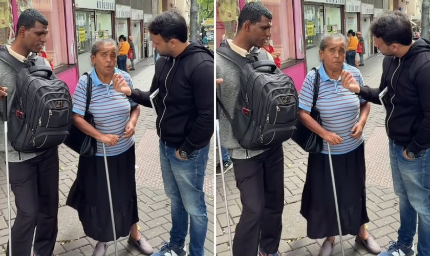 A idosa inspirou milhares de pessoas com sua fé. (Foto: Reprodução/Instagram/Matheus Alves) 