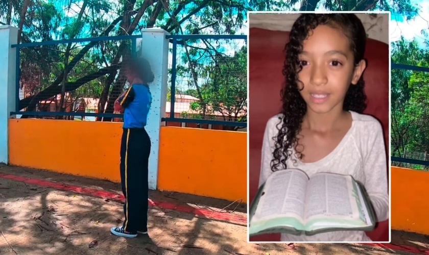 Safira Emanuele foi atacada por um enxame de abelha em Ibirité. (Foto: Reprodução/YouTube/Moto Vinny/Reprodução/Instagram/saffira_emanuele_11).
