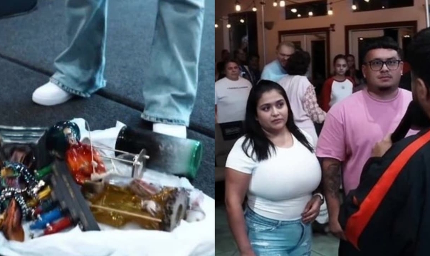 O casal renunciou à prática da Santeria e se rendeu a Jesus. (Foto: Reprodução/Instagram/marioaesparzajr).