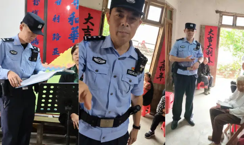 A operação na igreja chinesa. (Foto: Reprodução/ChinaAid)