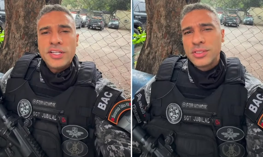 O militar conhecido como Sargento Jubilado. (Foto: Reprodução/Instagram/Sargento Jubilado)