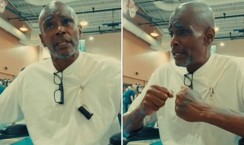 O homem se rendeu a Jesus em uma prisão nos EUA. (Foto: Reprodução/Instagram/God Behind Bars)