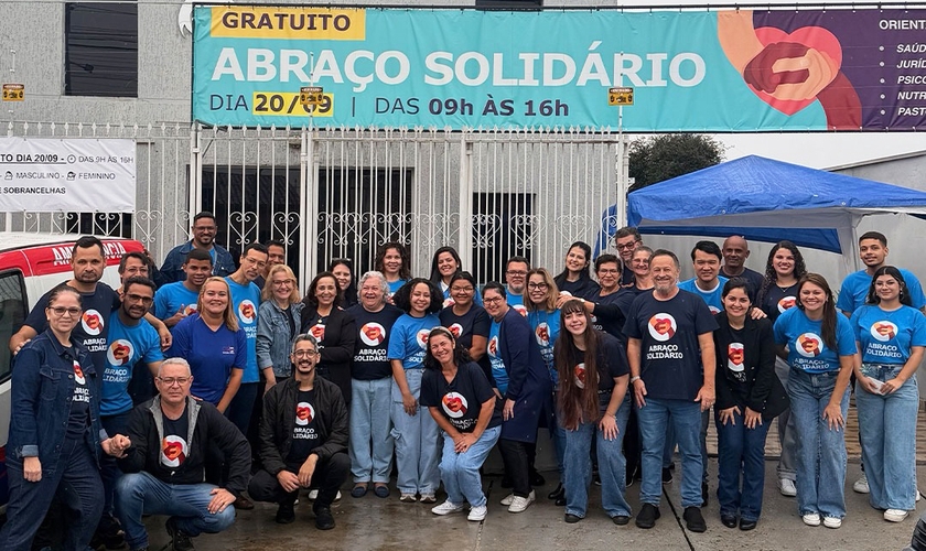 Voluntários do Abraço Solidário 2026. (Foto: IAPVH)