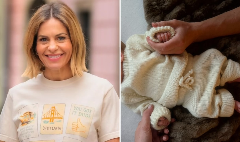 Candace Bure e o neto. (Foto: Reprodução/Instagram/Candace Cameron Bure/Elliott Bure)