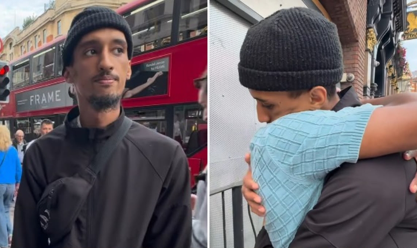 Jesse Samuel se emocionou quando o homem afirmou que queria seguir Jesus. (Foto: Reprodução/Instagram/Jesse Samuel Ngoma)