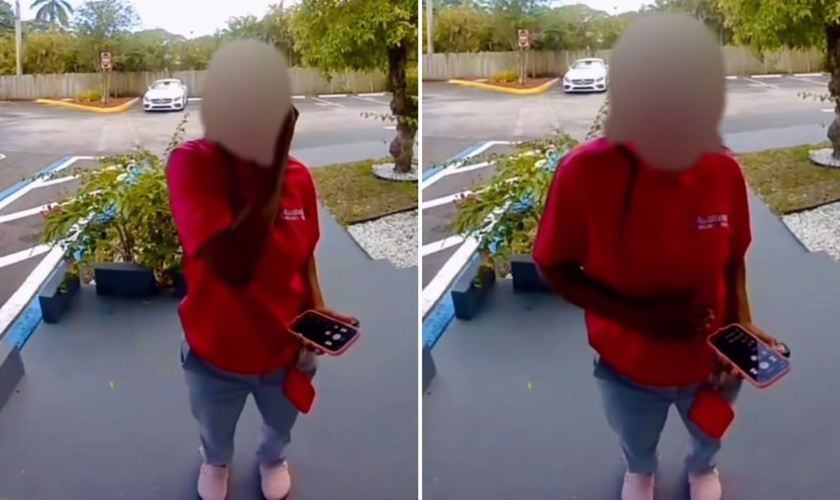 A jovem conversou com um cristão e desistiu do abordo. (Foto: Reprodução/Instagram/Love Life Florida)