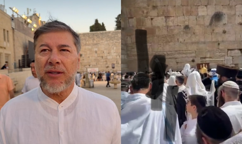Joel Engel em Israel durante Yom Kippur e Sucot. (Foto: Ministério Engel)