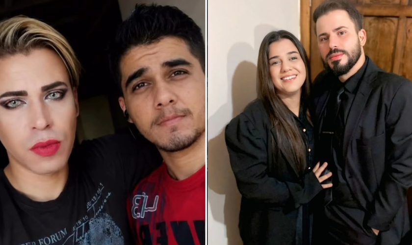Karen e Marcos após a transformação de Jesus. (Foto: Reprodução/Instagram/Karen Arruda)