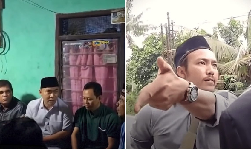 O muçulmano interrompeu o culto com cerca de 40 cristãos no local. (Foto: Reprodução/YouTube/Tribunnews)