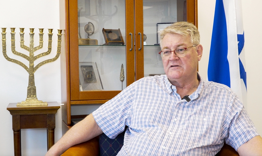 David Parsons, o Vice-Presidente Sênior e Porta-Voz da ICEJ. (Foto: Guiame/Marcos Paulo Corrêa).