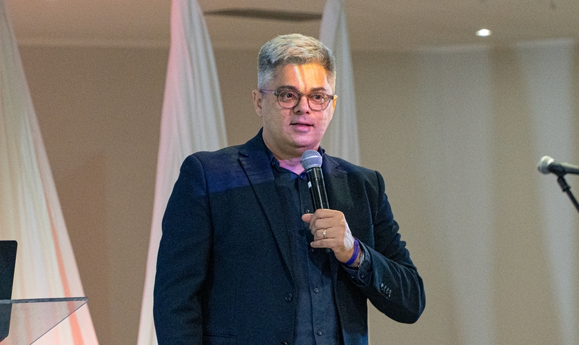 O pastor João Melo ministrou na conferência Missão Reversa 2026. (Foto: Guiame/Marcos Paulo Corrêa).