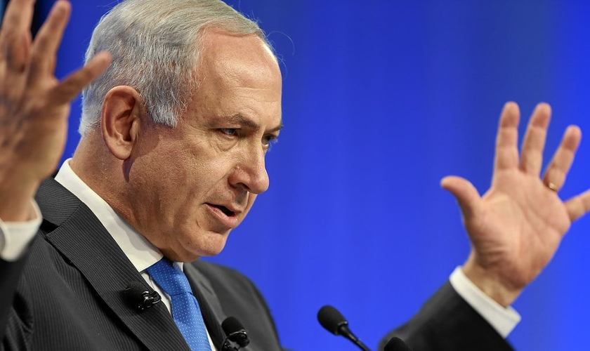 Benjamin Netanyahu, primeiro-ministro de Israel. (Foto: Fórum Econômico Mundial/swiss-image.ch/Jolanda Flubacher)