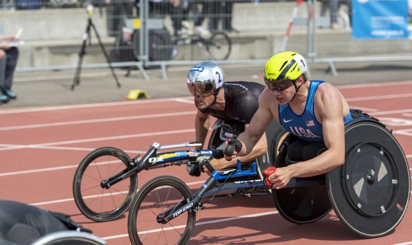 Daniel Romanchuk é detentor do recorde mundial nos 5000m T54 masculinos. (Foto: Urs Sigg and team)