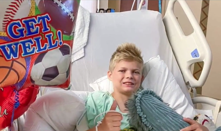 Levi Stock, de 11 anos, está em boas condições. (Foto: Arquivo pessoal)