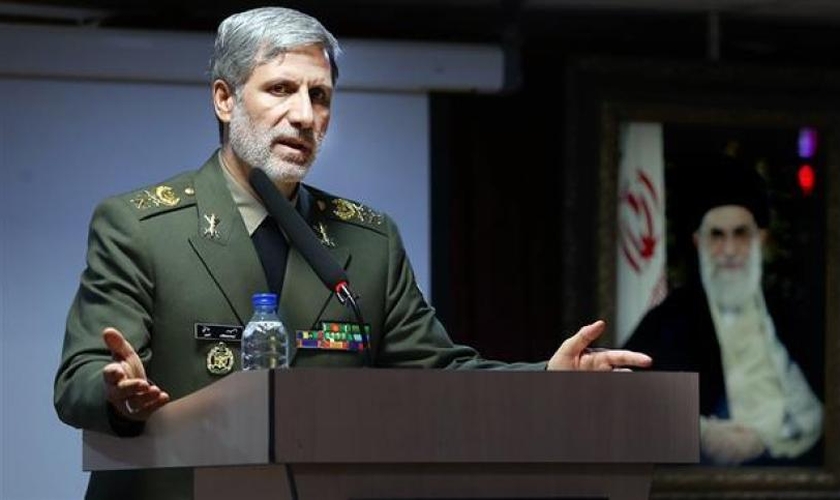 Ministro da Defesa, Amir Hatami, disse que o Irã derrotará aliança entre EUA e Israel. (Foto: Reprodução)