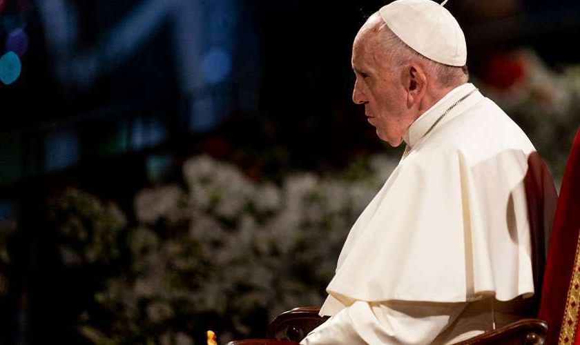 Papa Francisco na Via-Sacra em 2019. (Foto: Daniel Ibáñez/ACI Prensa)