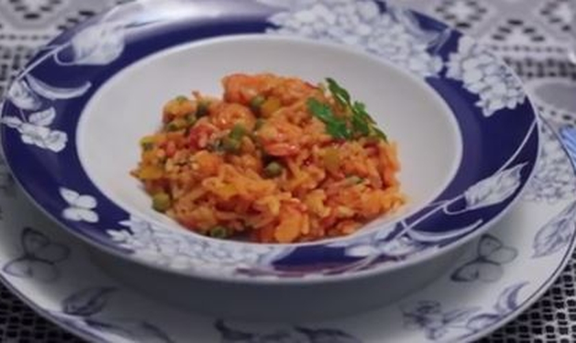 Arroz com camarão