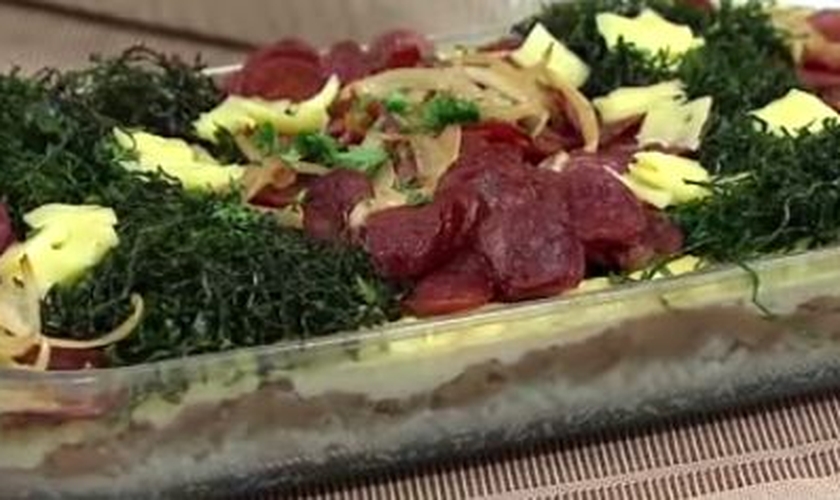 Escondidinho de Arroz e Feijão