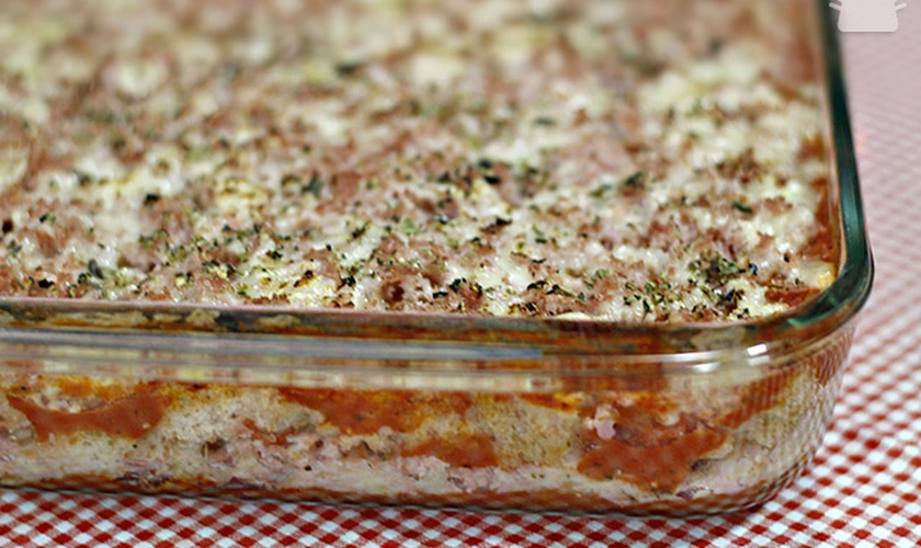 Lasanha de pão