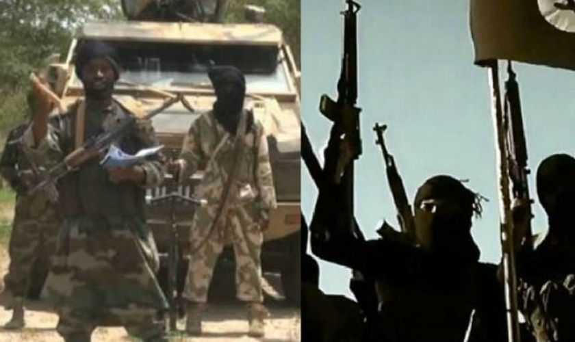 Grupos terroristas islâmicos Boko Haram e Estado Islâmico