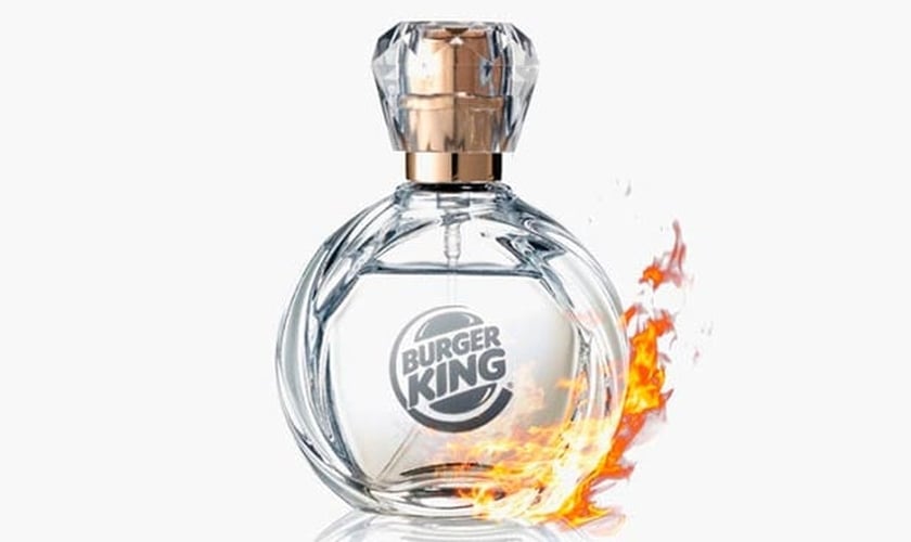 Perfume com cheiro de perfume do Burguer King