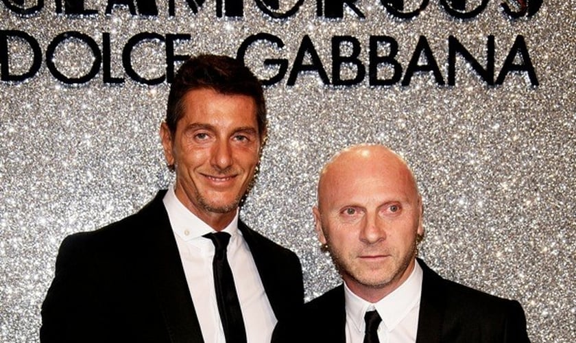 Domenico Dolce e Stefano Gabbana, estilistas da grife Dolce & Gabbana. (Reprodução/ Circuito A)