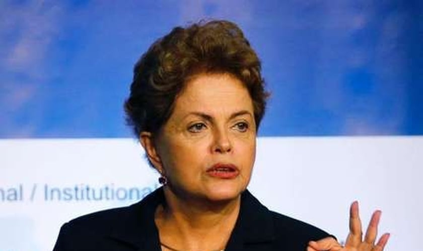 Presidente Dilma durante cerimonia