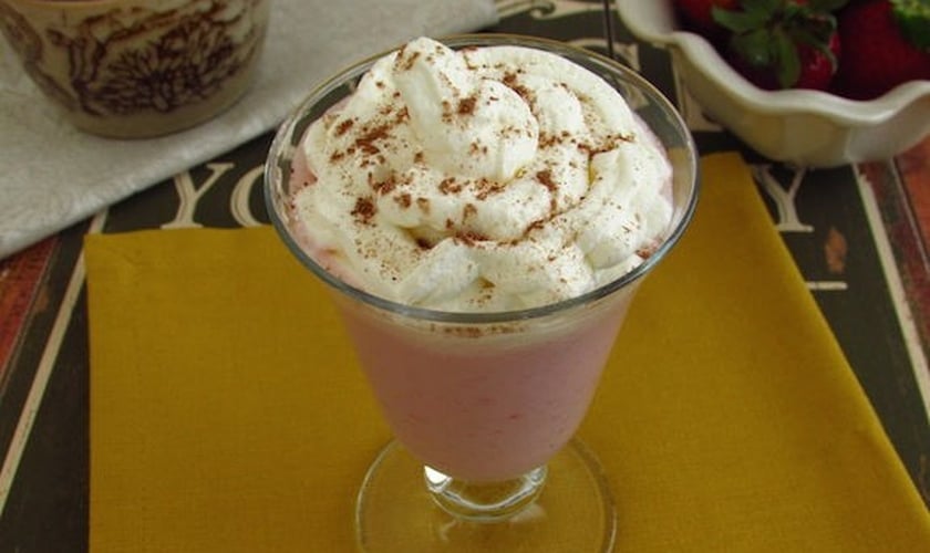 Batido de morango e chocolate