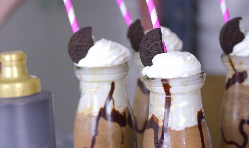 Frapuccino de oreo e Nutella