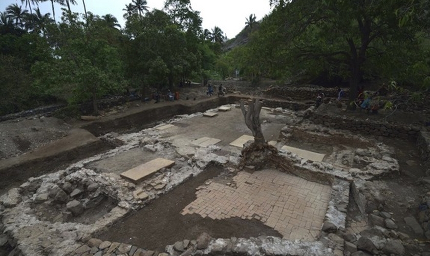 A igreja foi construída pelos colonizadores portugueses na Cidade Velha. (Foto: Cambridge Archaeological Unit)