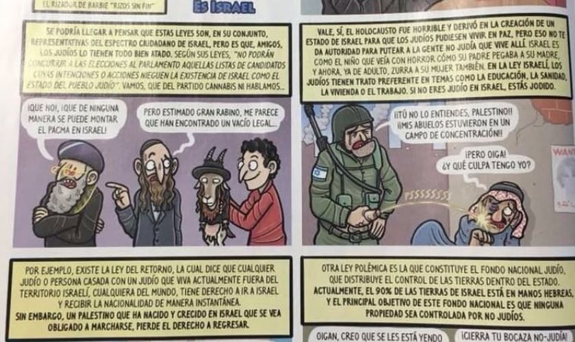 Com sede em Barcelona, capital da Espanha, “El Jueves” tem criticado fortemente o Estado judeu. (Foto: El Jueves)