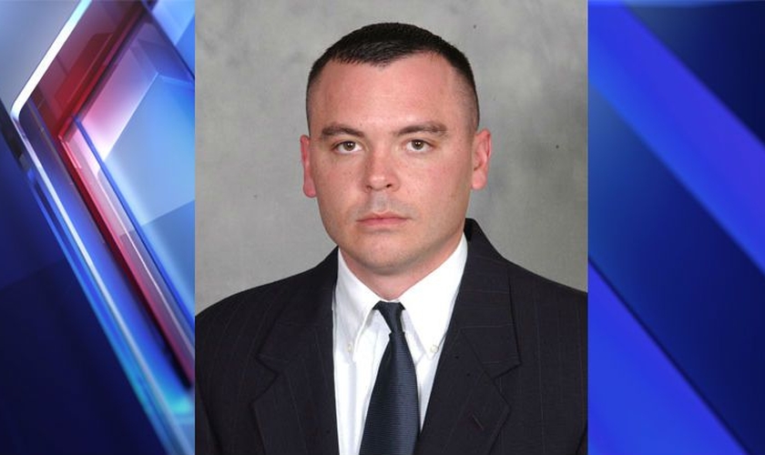 Brian Hamilton tem 40 anos de idade e 14 de carreira na Polícia Estadual de Indiana. (Imagem: Fox 59)
