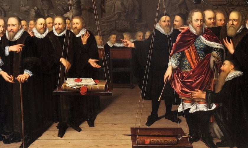 Alegoria da disputa teológica entre arminianos e os seus oponentes. (Foto: Wikipedia)